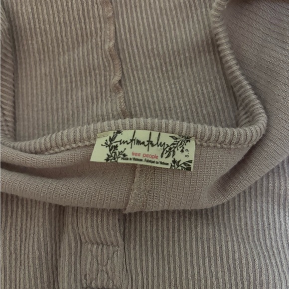 Free People Long Sleeve V-Neck Top - Picture 2 of 2